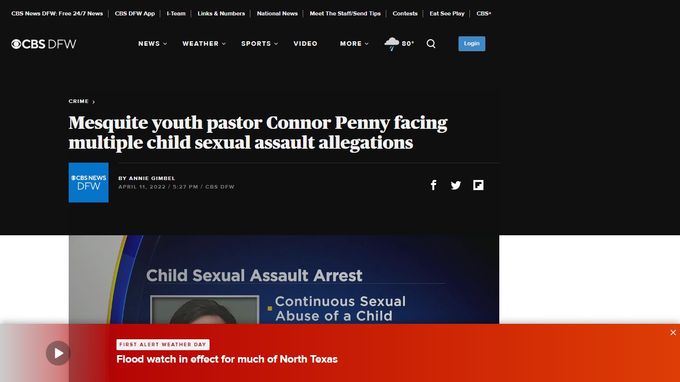 Mesquite youth pastor Connor Penny facing multiple child ... - CBS News