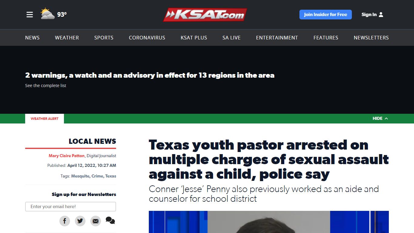 Texas youth pastor arrested on multiple charges of sexual assault ...